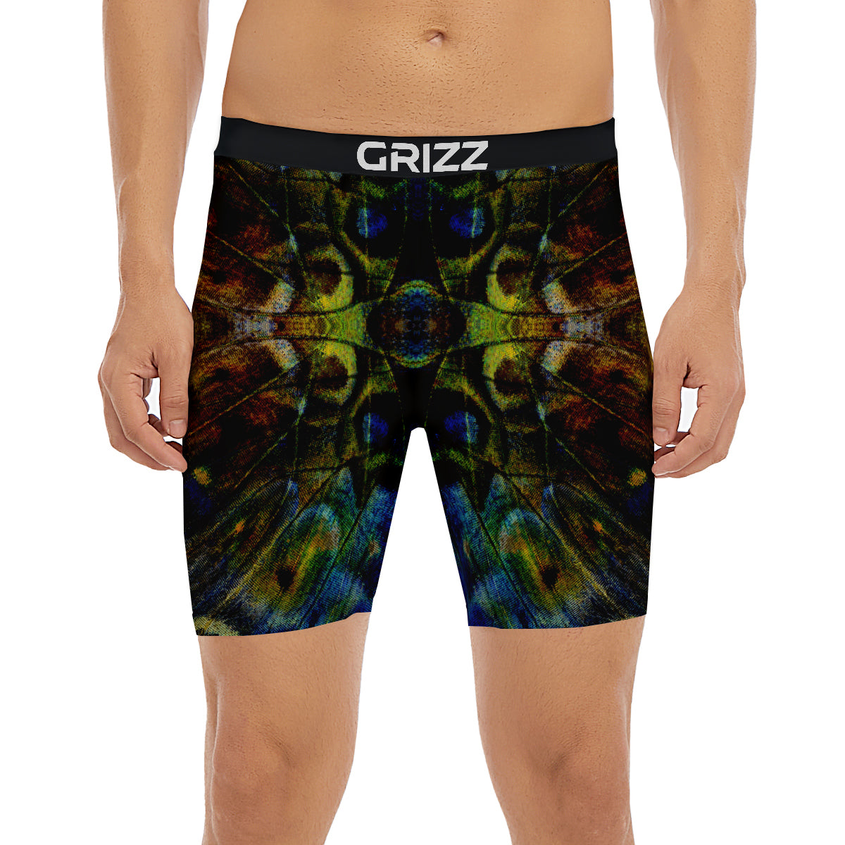 Butterfly Wing Skin Dark Print Boxer Briefs-grizzshop