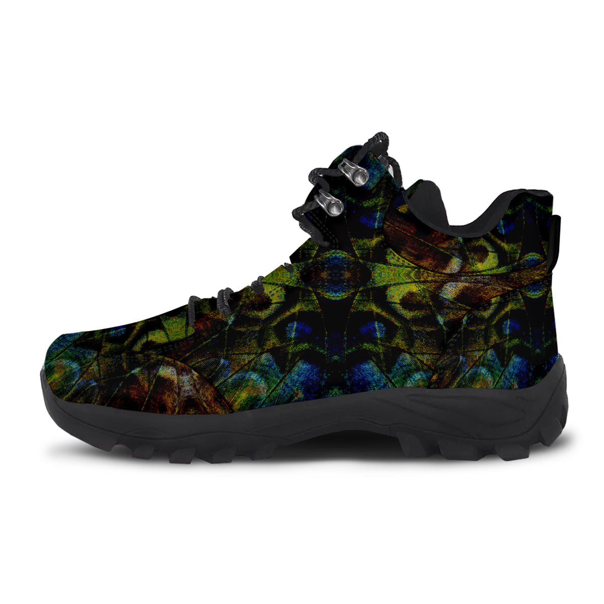 Butterfly Wing Skin Dark Print Hiking Shoes-grizzshop