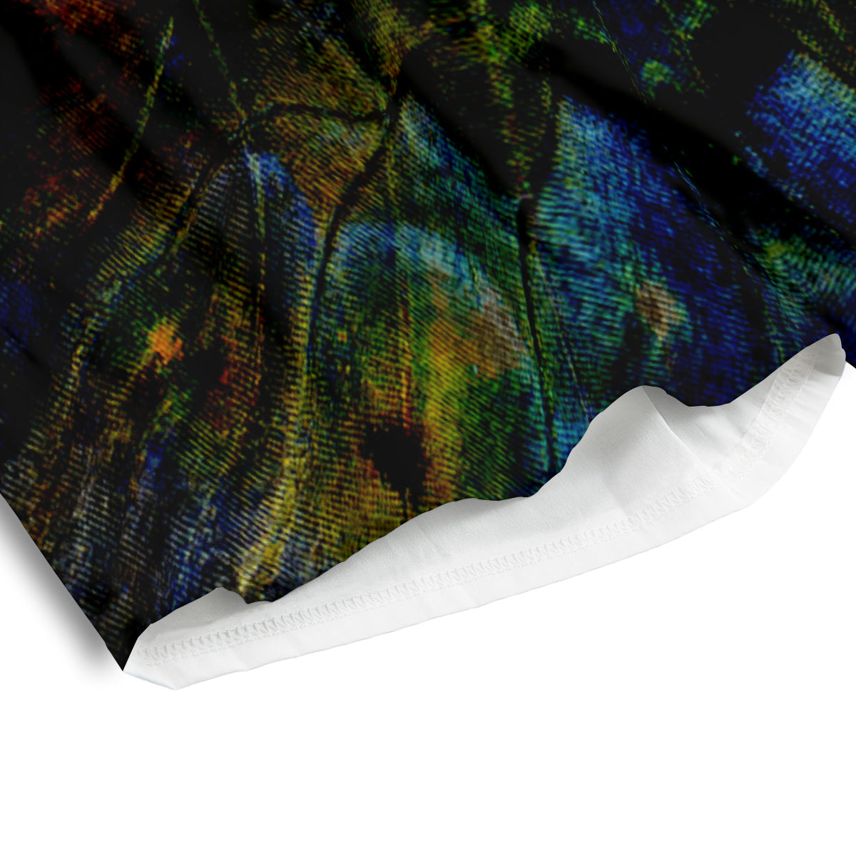 Butterfly Wing Skin Dark Print Men's Athletic Shorts