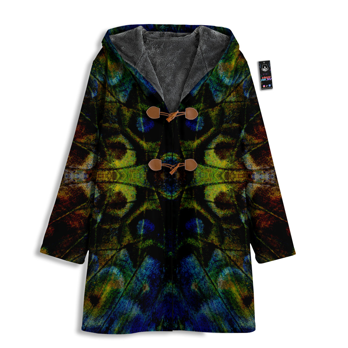 Butterfly Wing Skin Dark Print Men's Windbreaker Jacket-grizzshop