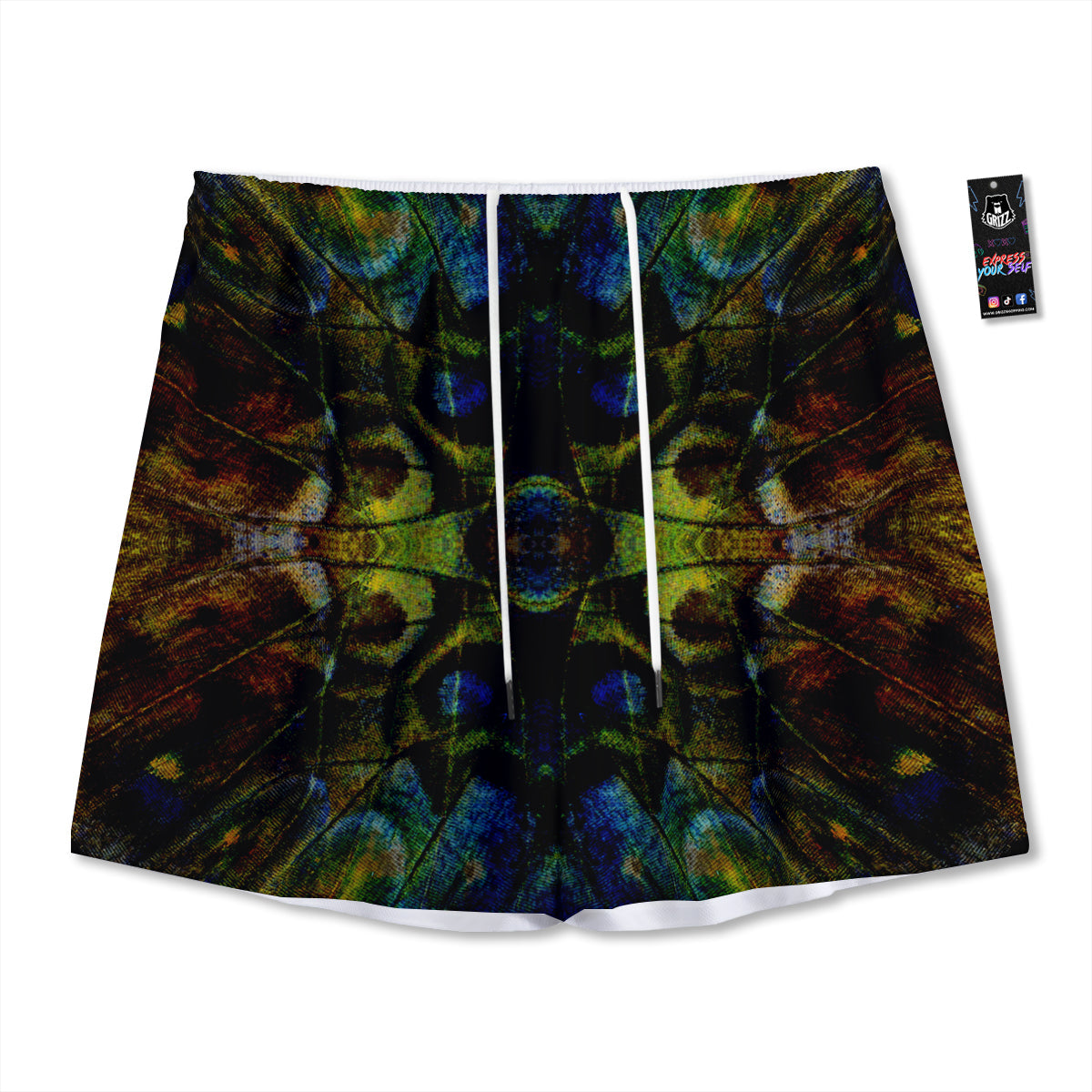 Emoji Cute Print Pattern Mesh Shorts