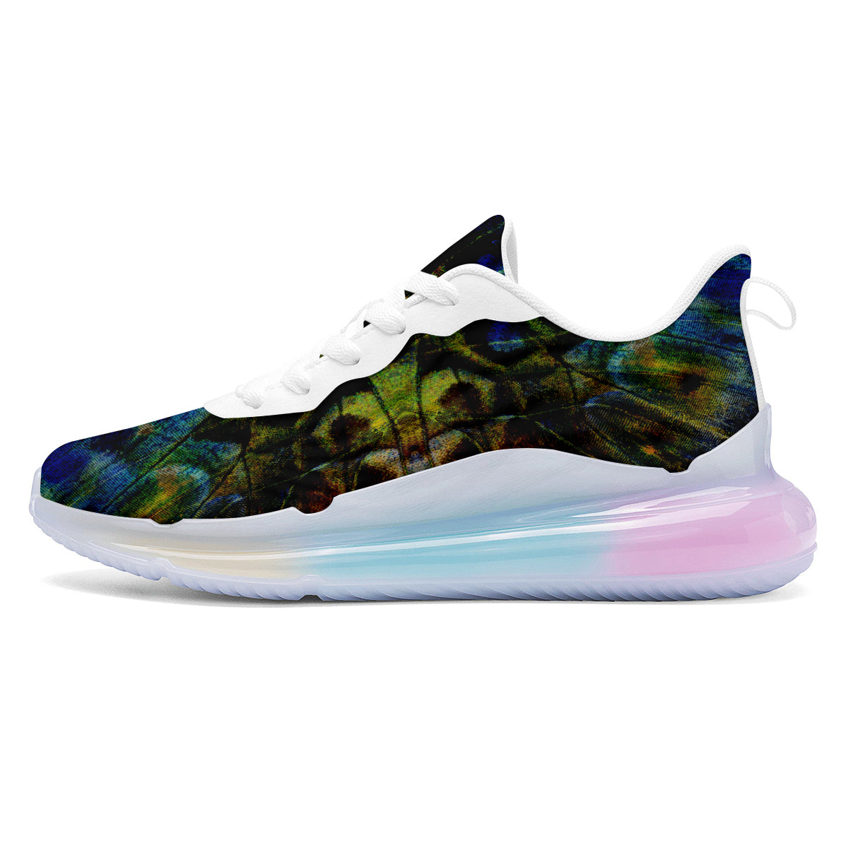 Butterfly Wing Skin Dark Print Running Sneakers-grizzshop