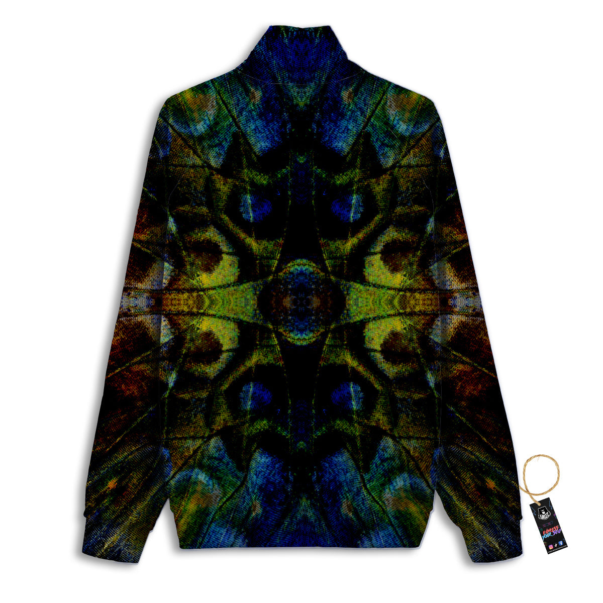 Butterfly Wing Skin Dark Print Track Jacket-grizzshop