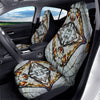 Butterfly Wing Skin Grey Print Car Seat Covers-grizzshop