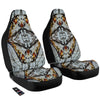 Butterfly Wing Skin Grey Print Car Seat Covers-grizzshop