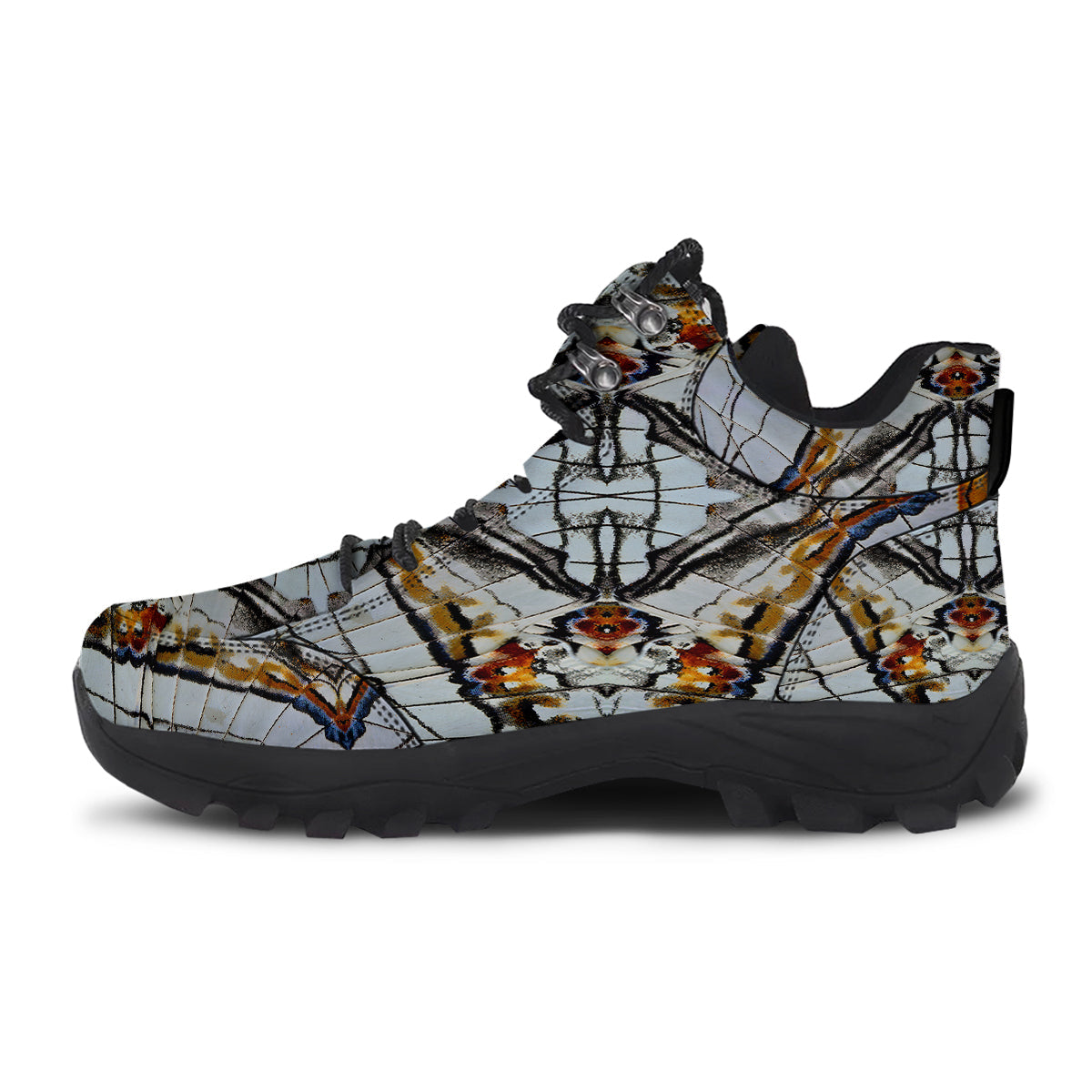 Butterfly Wing Skin Grey Print Hiking Shoes-grizzshop