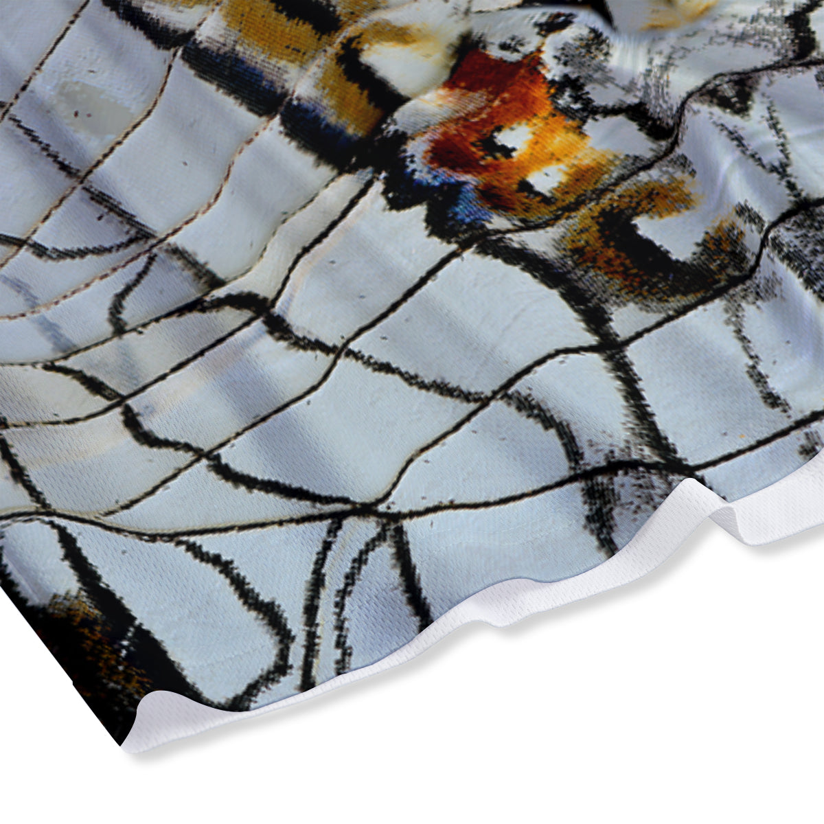 Emoji Devil Print Pattern Mesh Shorts