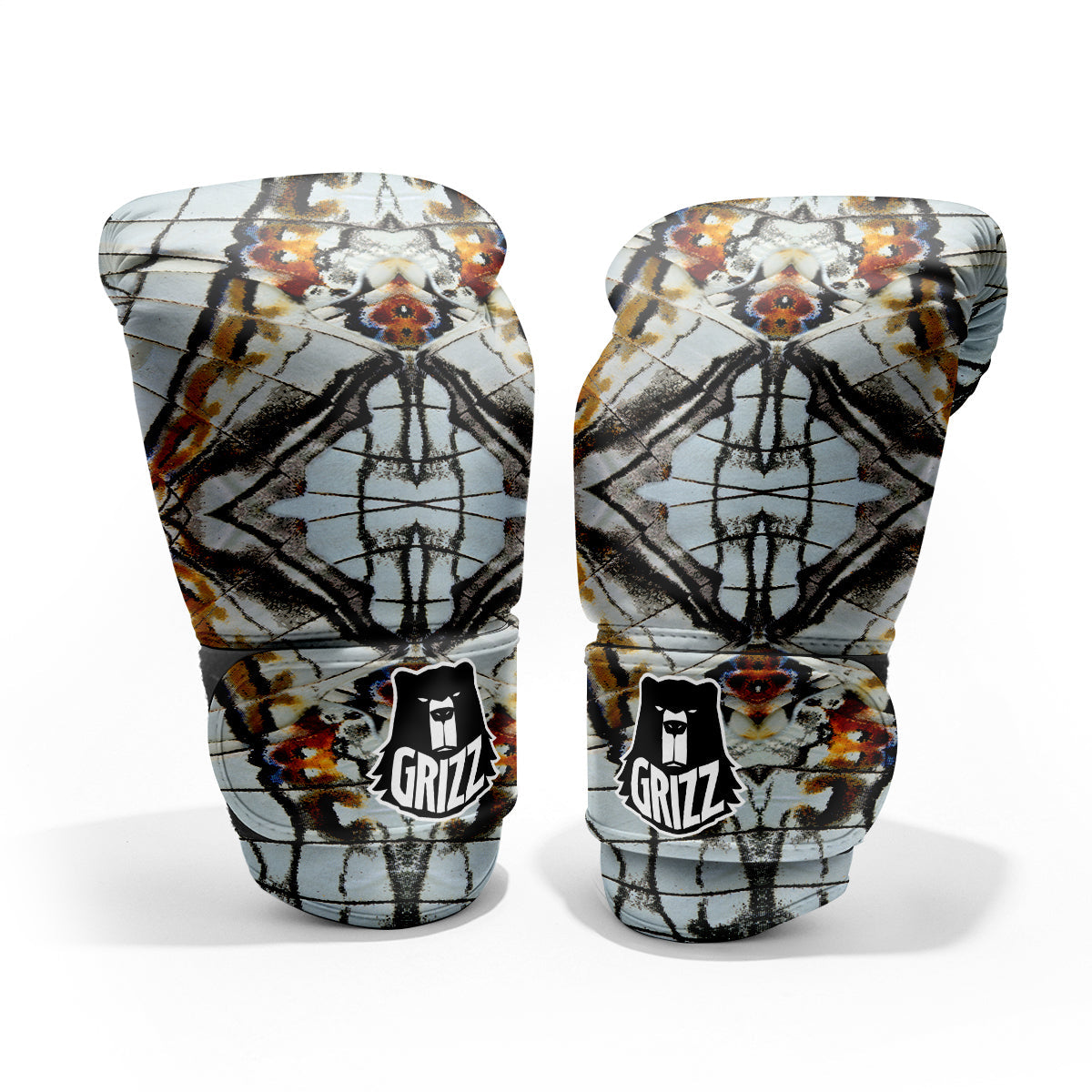 Butterfly Wing Skin Grey Print Pro Boxing Glove