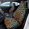 Butterfly Wing Skin Orage Print Car Seat Covers-grizzshop