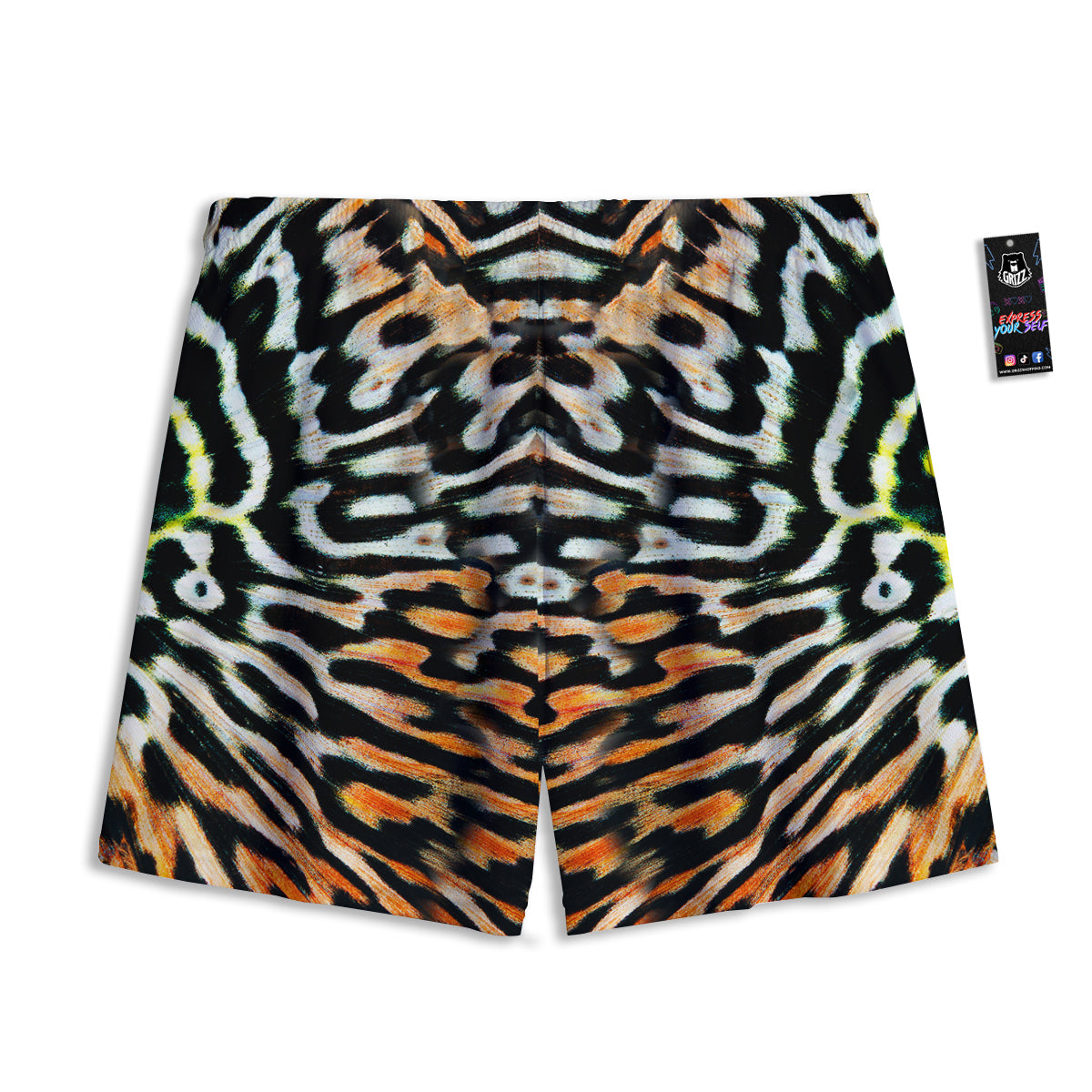 Emoji Funny Print Pattern Mesh Shorts