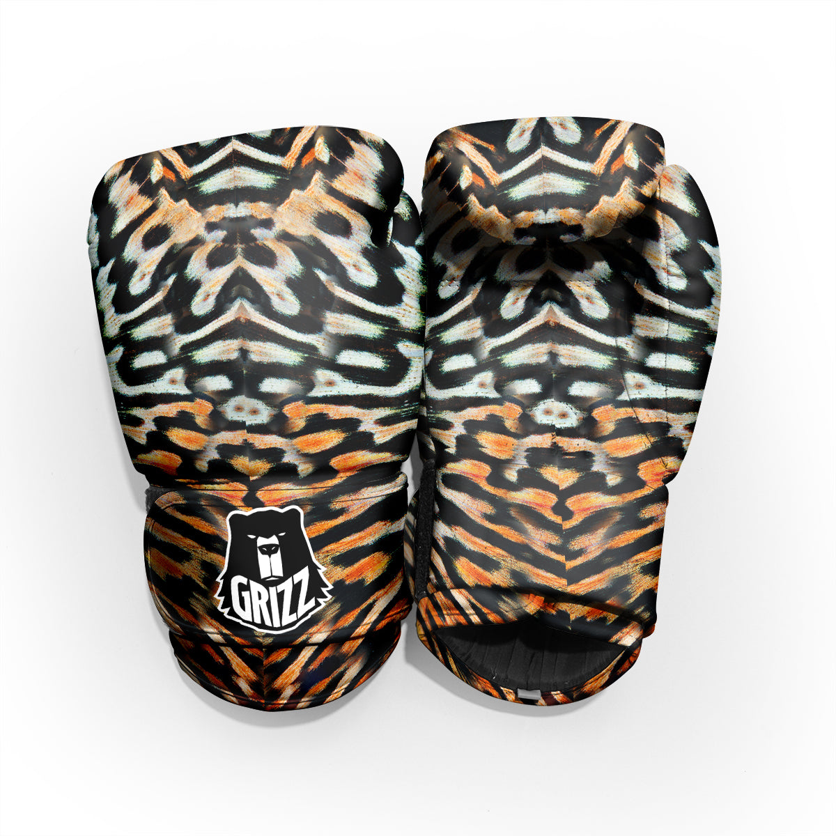 Butterfly Wing Skin Orage Print Pro Boxing Glove