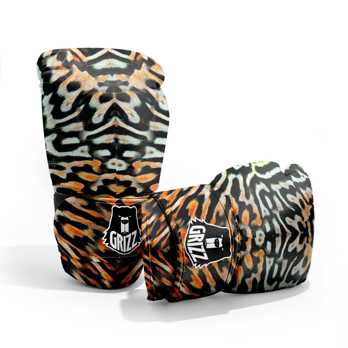 Butterfly Wing Skin Orage Print Pro Boxing Glove