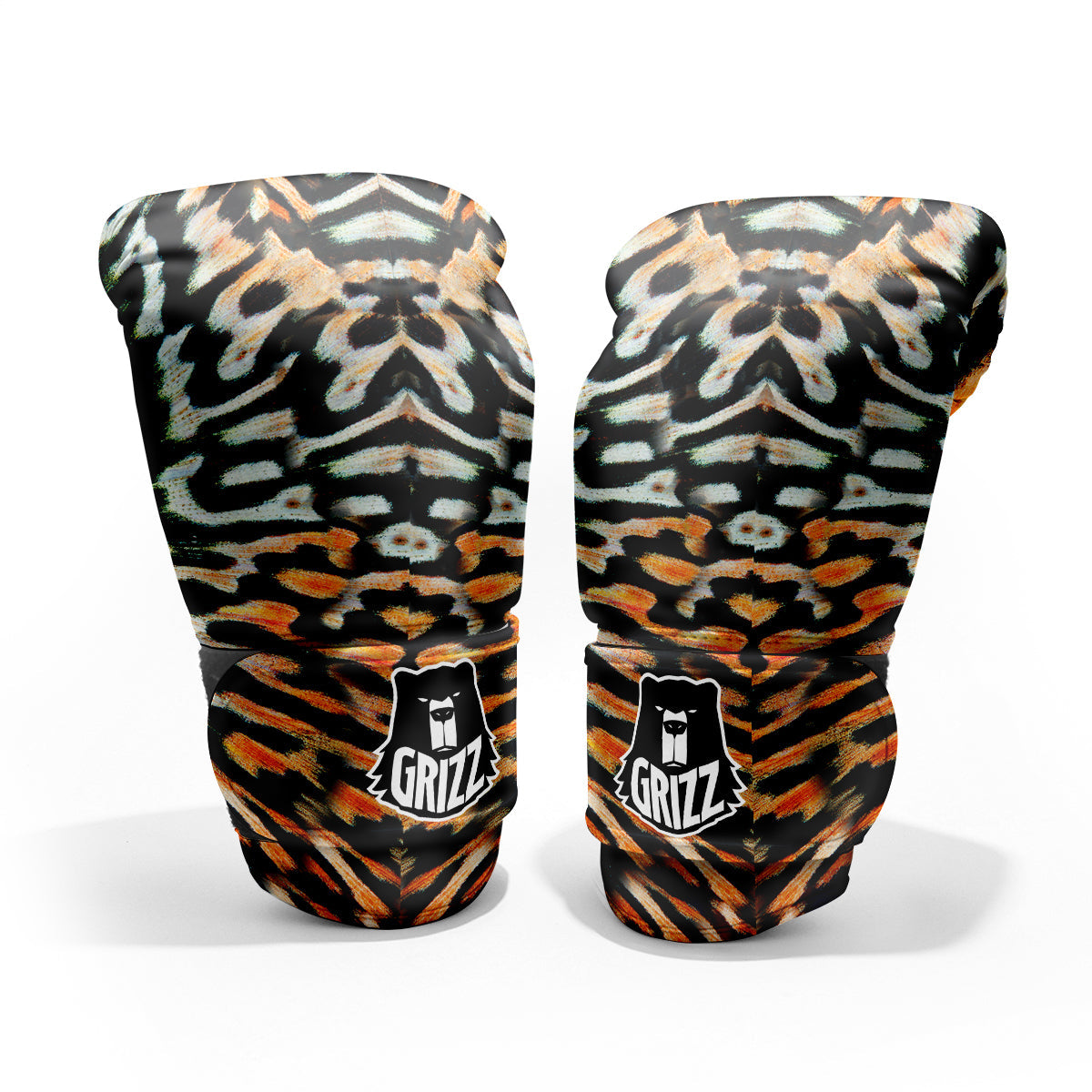 Butterfly Wing Skin Orage Print Pro Boxing Glove