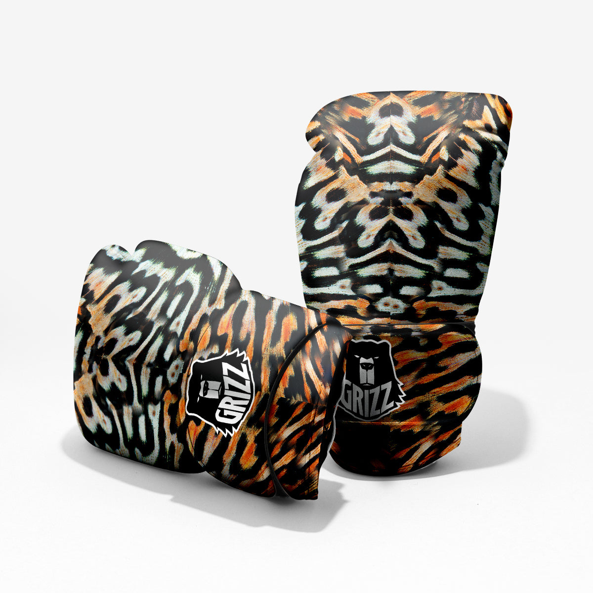 Butterfly Wing Skin Orage Print Pro Boxing Glove