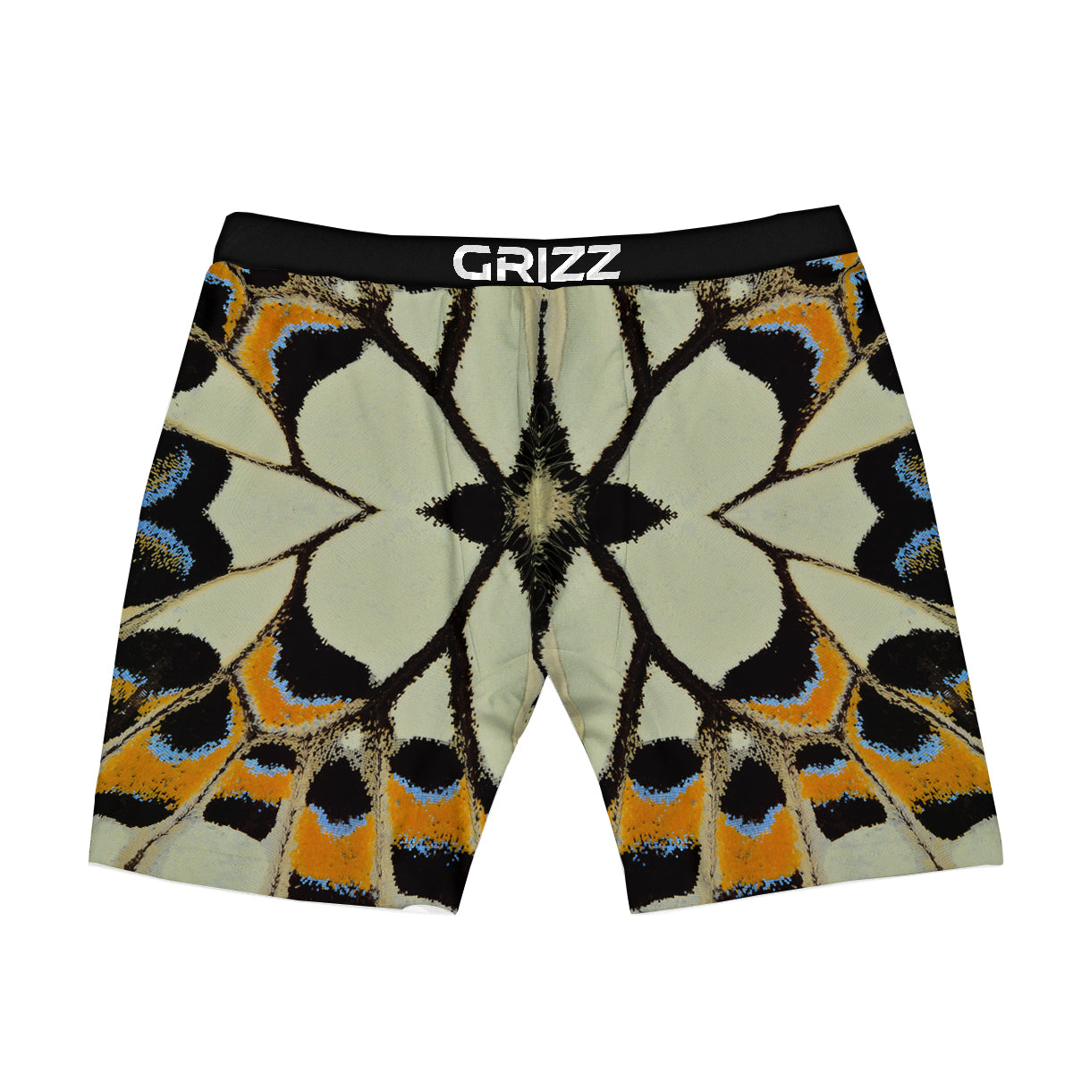 Butterfly Wing Skin White Orange Print Boxer Briefs-grizzshop