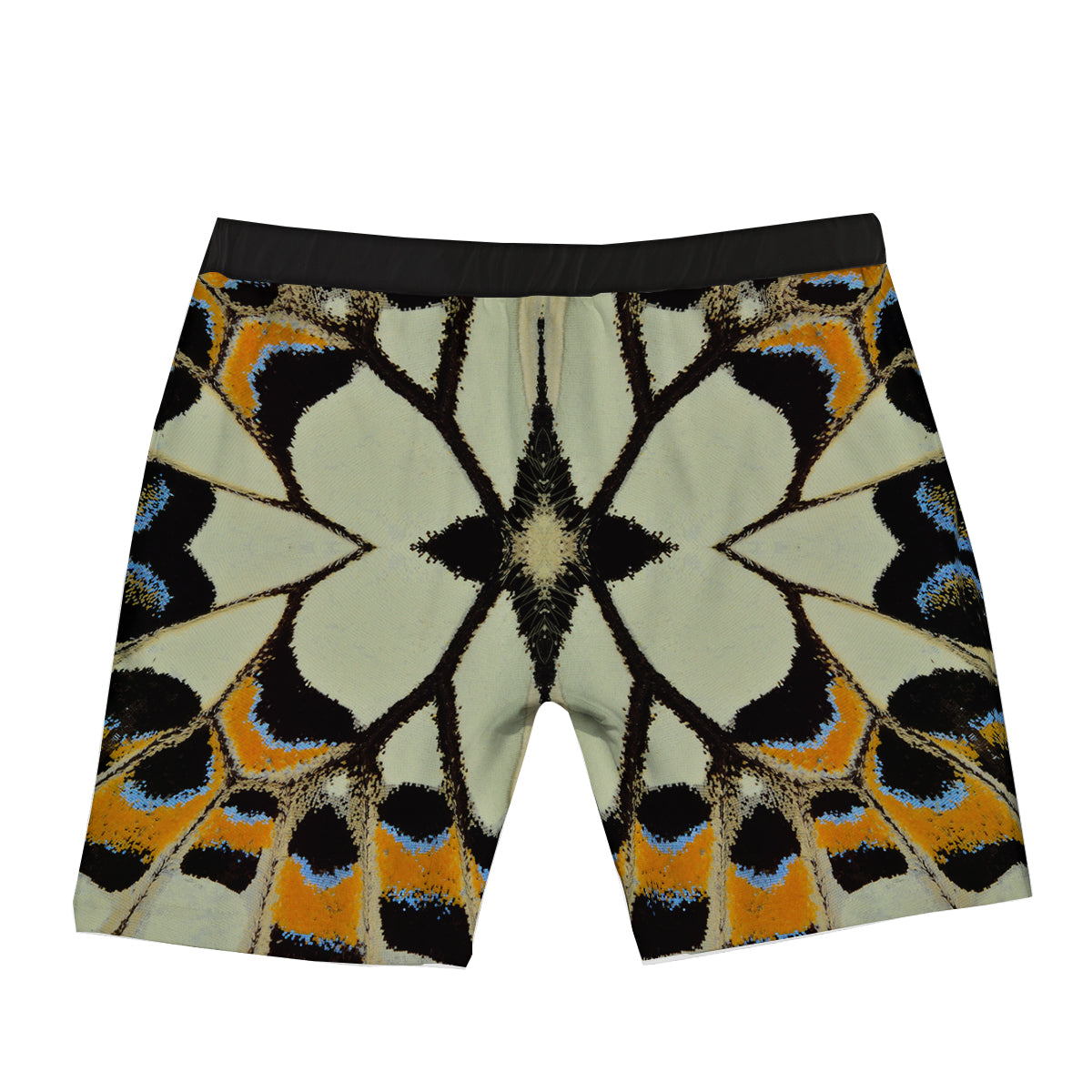 Butterfly Wing Skin White Orange Print Boxer Briefs-grizzshop