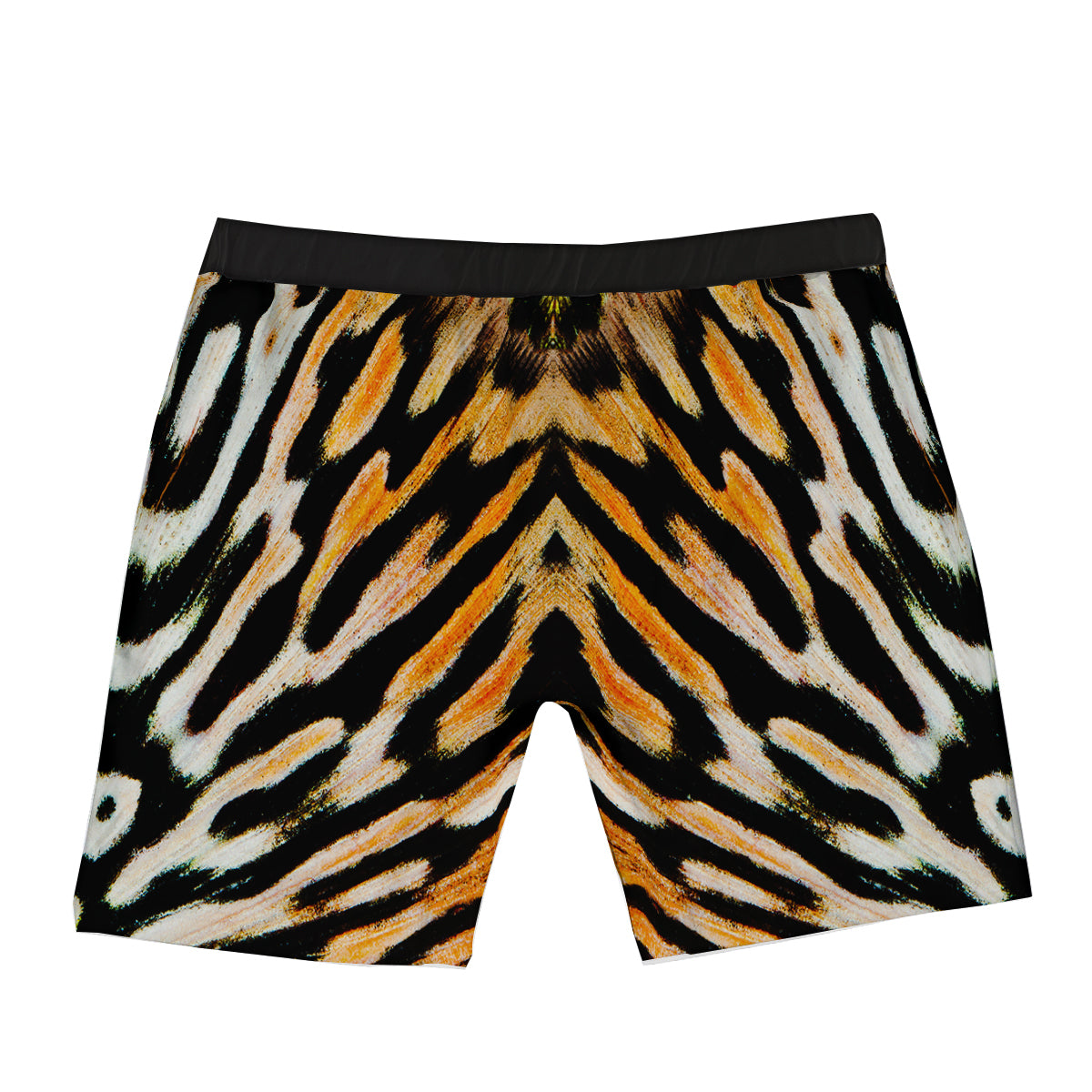 Butterfly Wing Skin White Orange Tiger Print Boxer Briefs-grizzshop