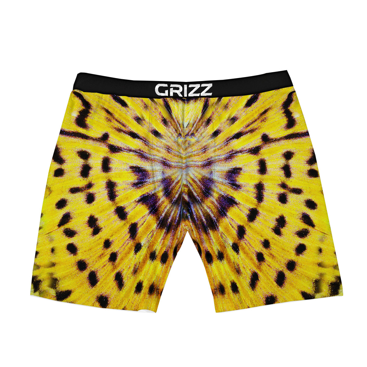 Butterfly Wing Skin Yellow Print Boxer Briefs-grizzshop