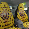 Butterfly Wing Skin Yellow Print Car Seat Covers-grizzshop