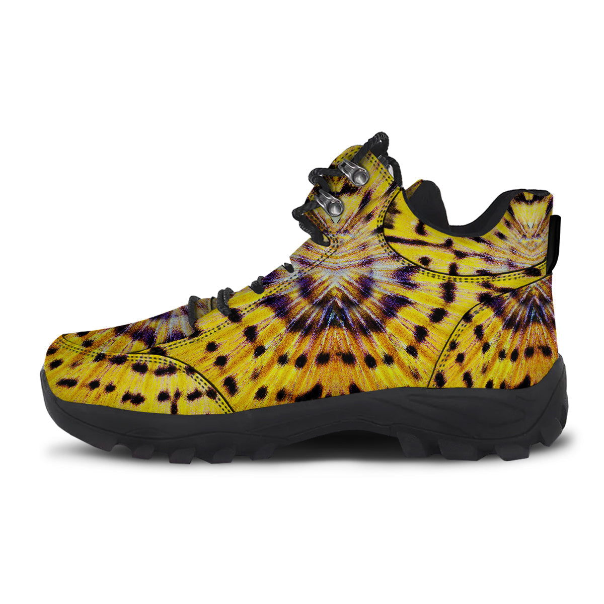 Butterfly Wing Skin Yellow Print Hiking Shoes-grizzshop