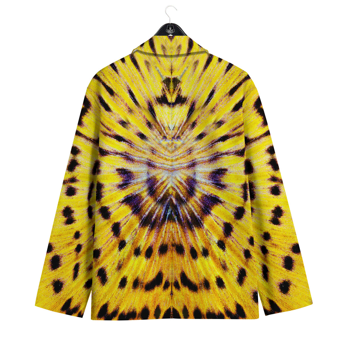 Butterfly Wing Skin Yellow Print Men's Sport Coat-grizzshop