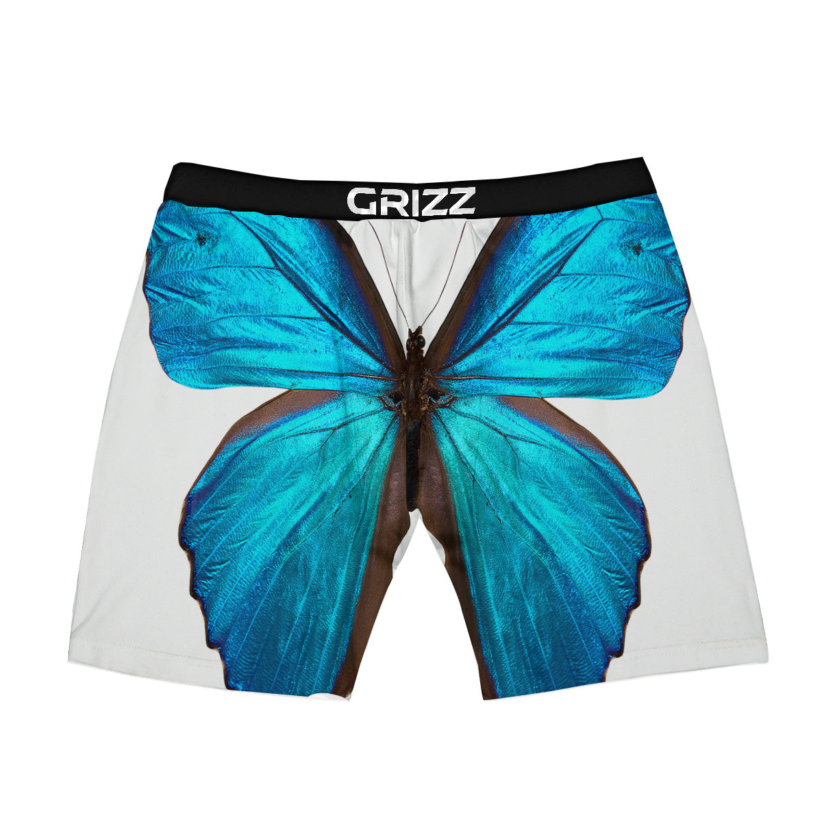 Butterfly Wings Blue Monarch Print Boxer Briefs-grizzshop