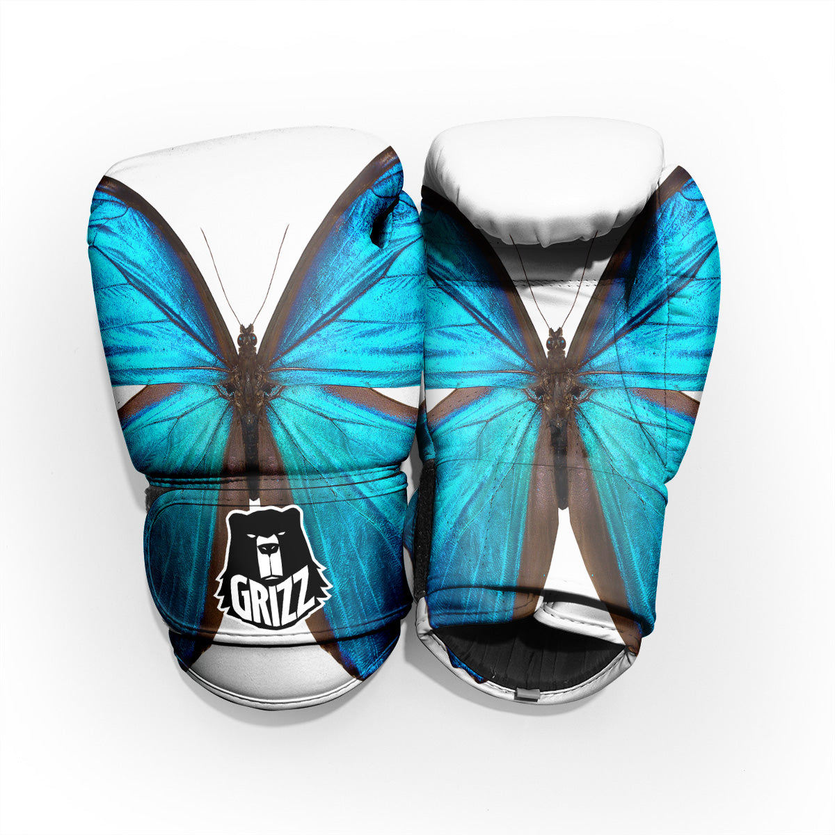 Butterfly Wings Blue Monarch Print Pro Boxing Glove