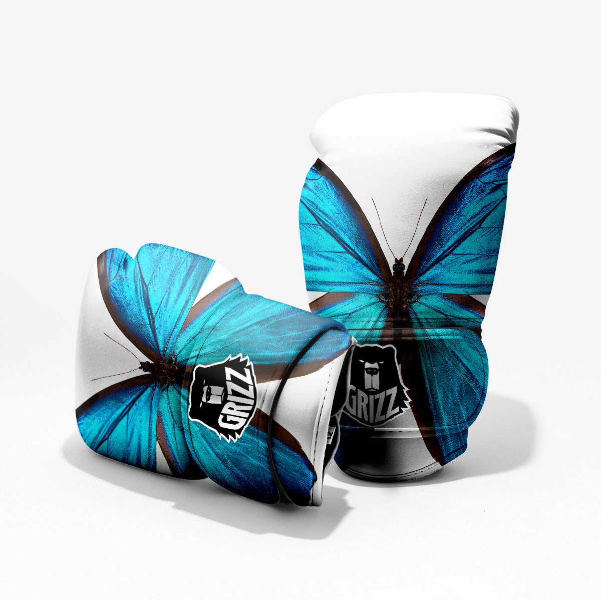 Butterfly Wings Blue Monarch Print Pro Boxing Glove