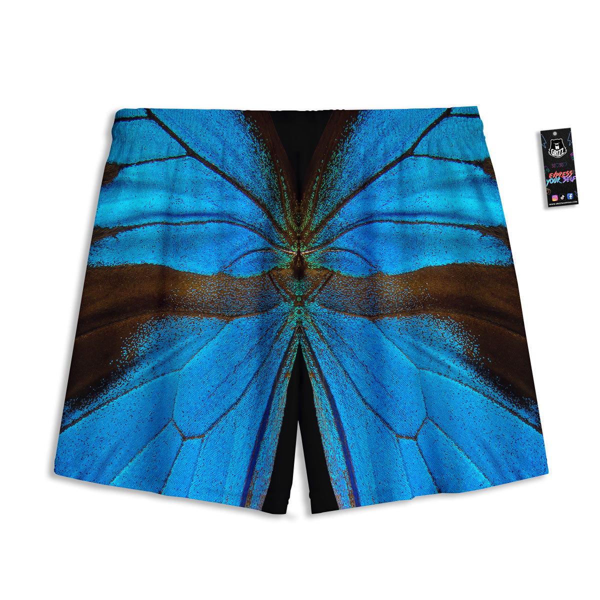Cartoon Girly Unicorn Print Pattern Mesh Shorts
