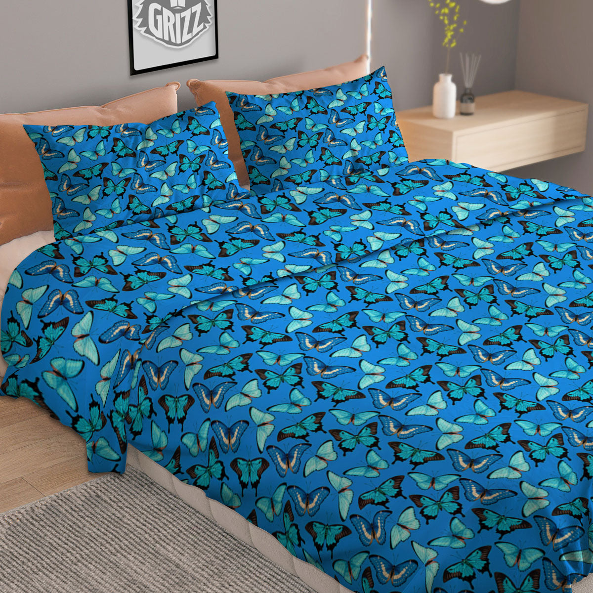 Casino Card Falling Print Duvet Cover Bedding Set