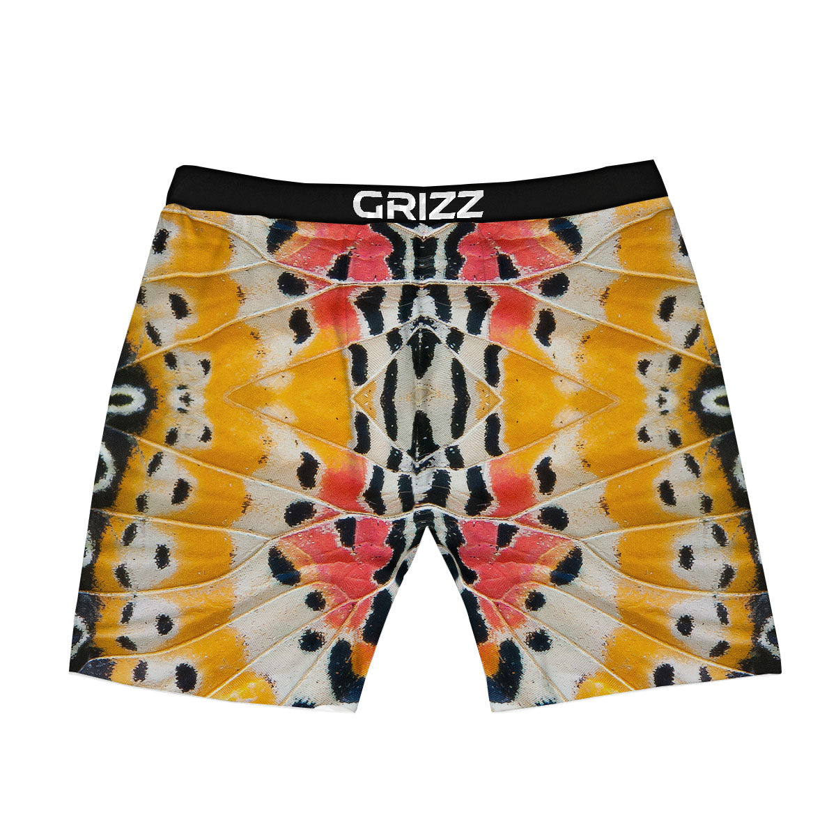 Butterfly Wings Orange Monarch Print Boxer Briefs-grizzshop