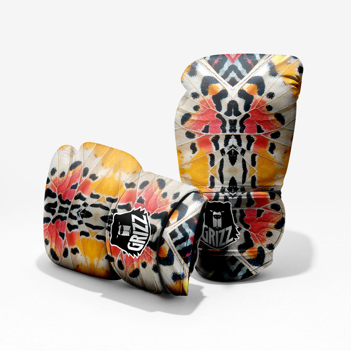 Butterfly Wings Orange Monarch Print Pro Boxing Glove