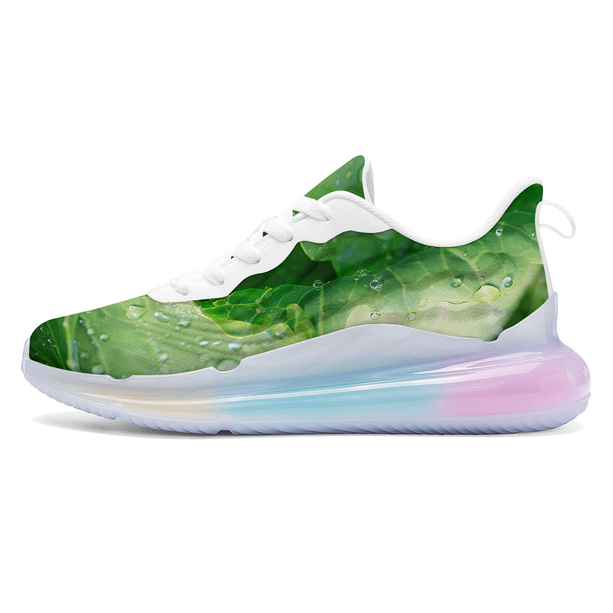 Cabbage Fresh Leaf Print Running Sneakers-grizzshop
