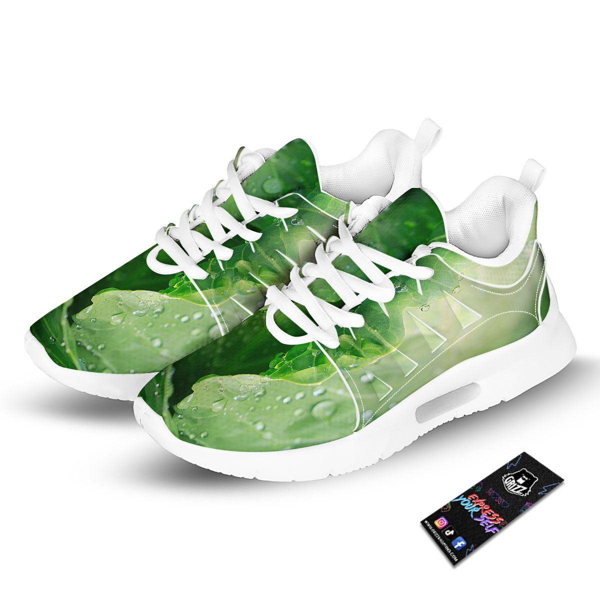 Cabbage Fresh Leaf Print Tennis Shoes-grizzshop
