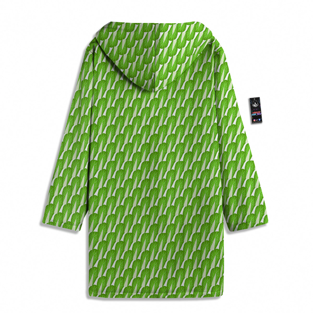 Cabbage Leaf Chinese Print Men's Windbreaker Jacket-grizzshop