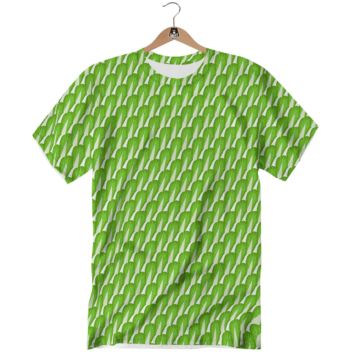 Cabbage Leaf Chinese Print T-Shirt-grizzshop