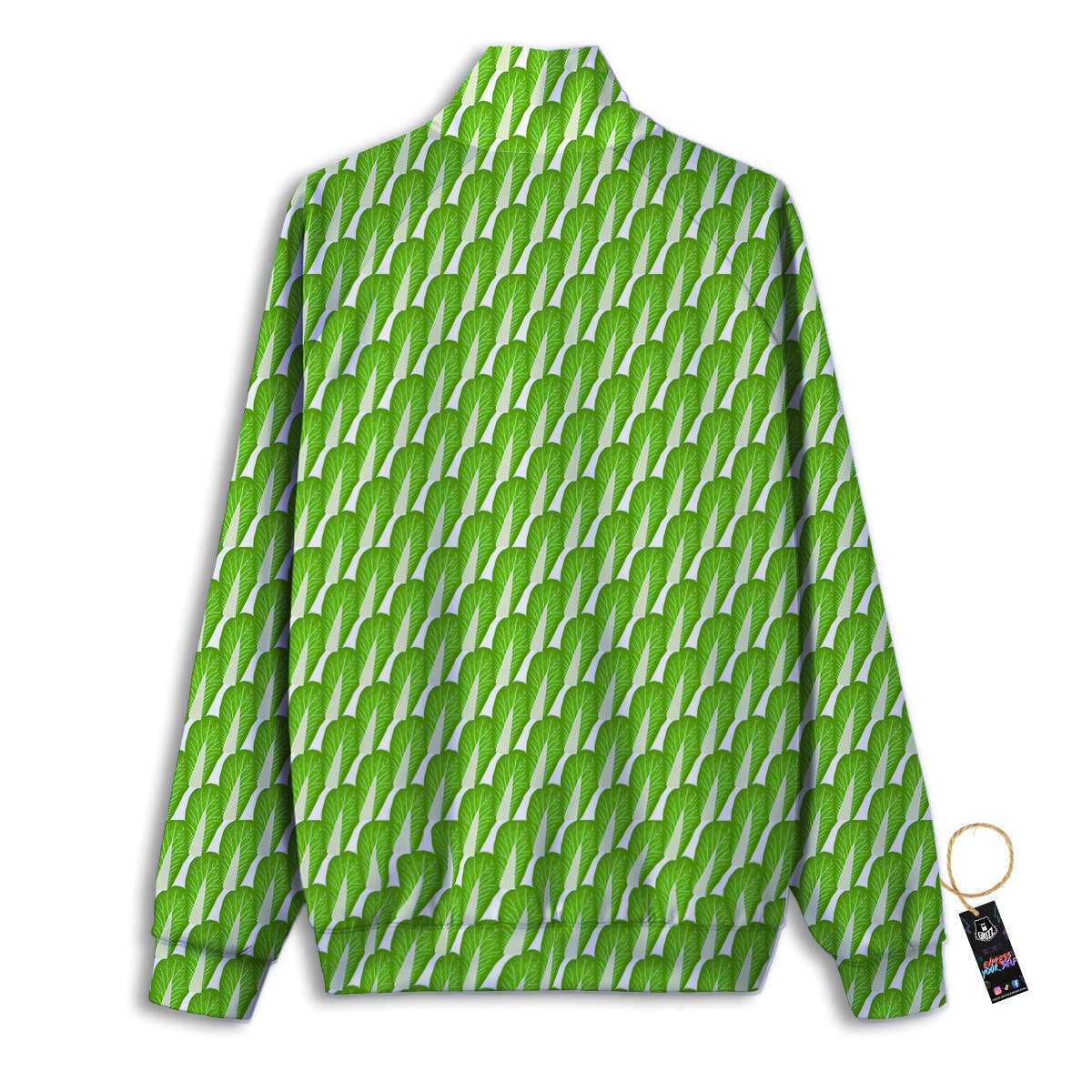 Cabbage Leaf Chinese Print Track Jacket-grizzshop