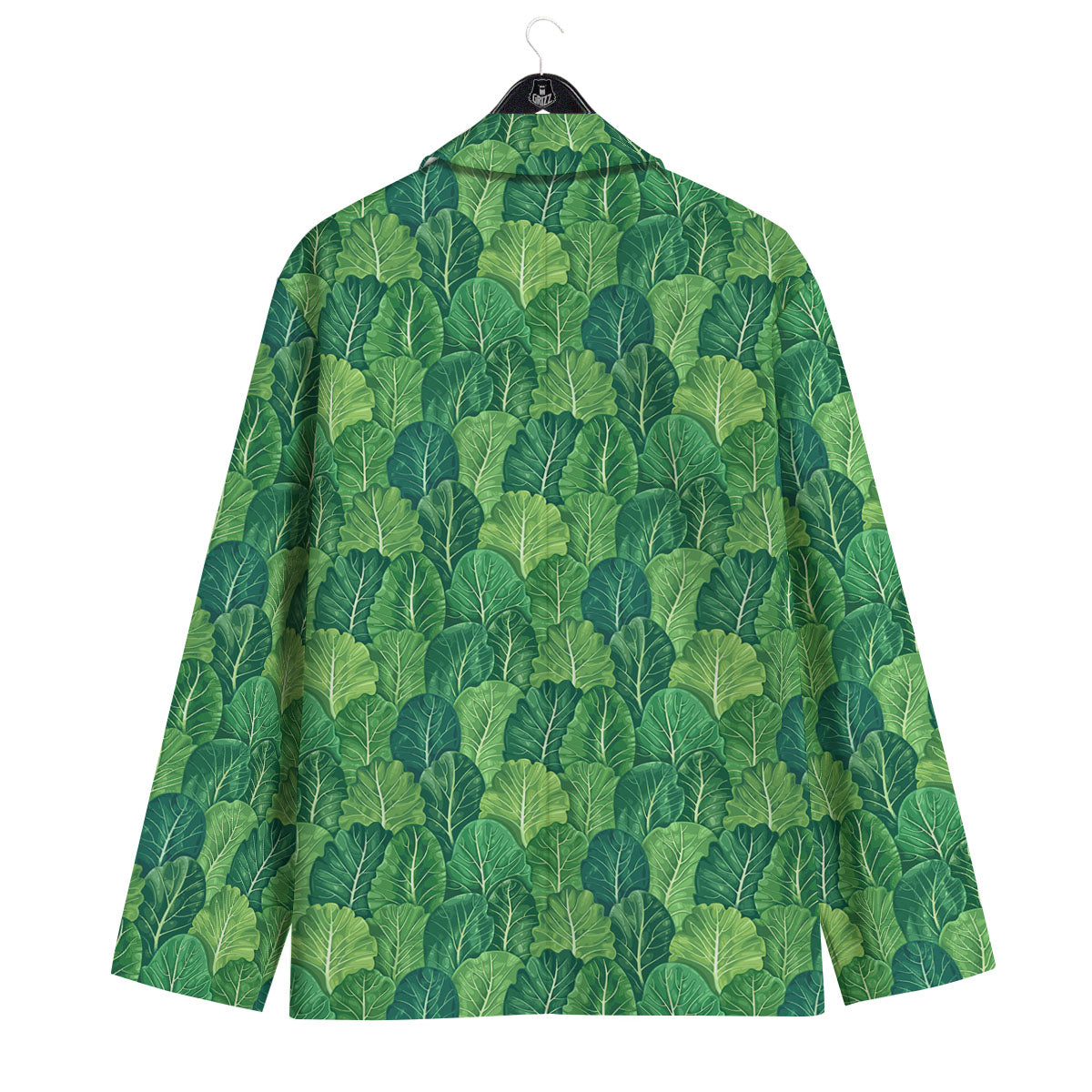 Cabbage Leaf Green Print Men's Sport Coat-grizzshop