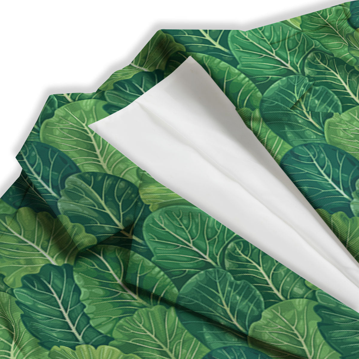 Cabbage Leaf Green Print Women's Blazer-grizzshop