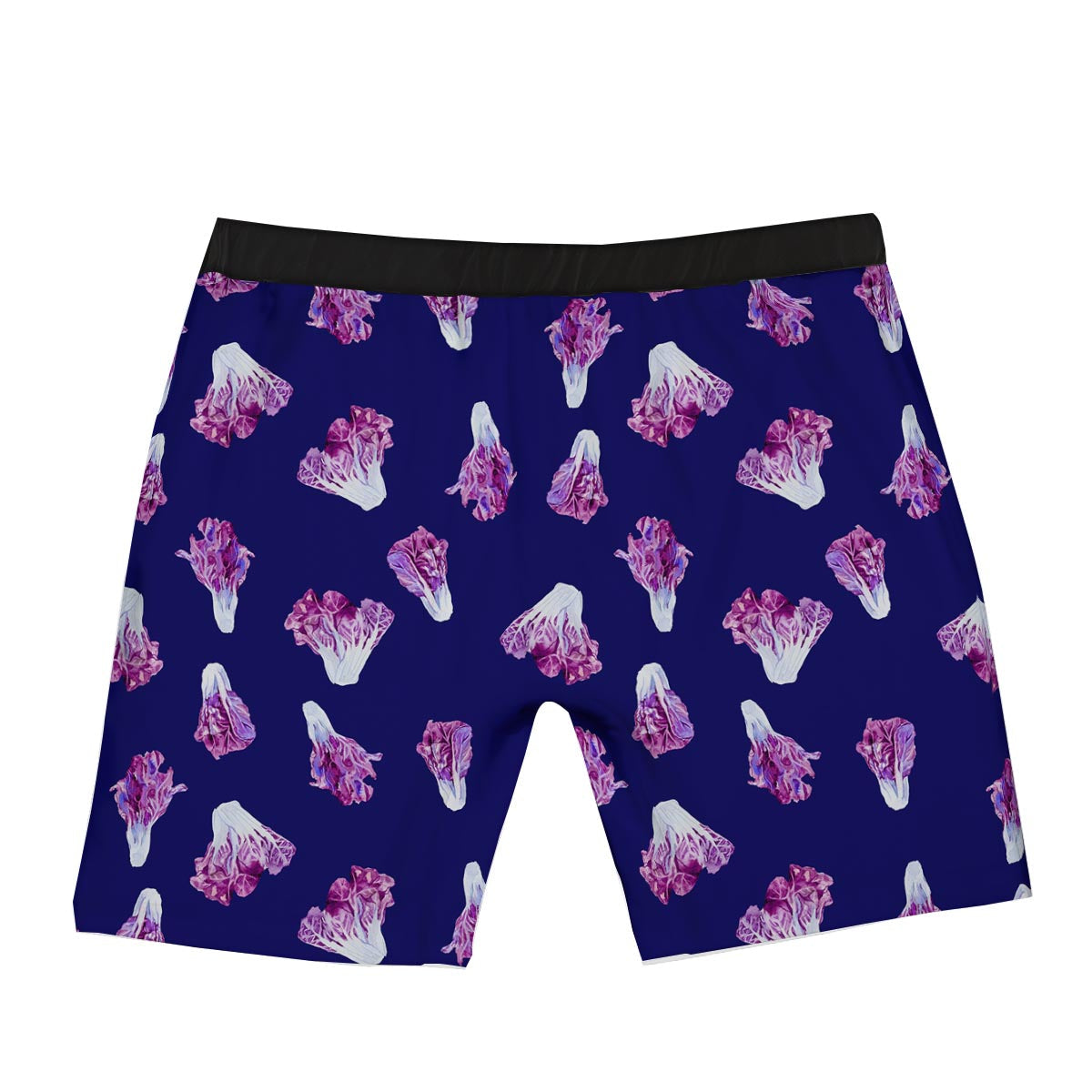 Cabbage Leaves Purple Print Pattern Boxer Briefs-grizzshop
