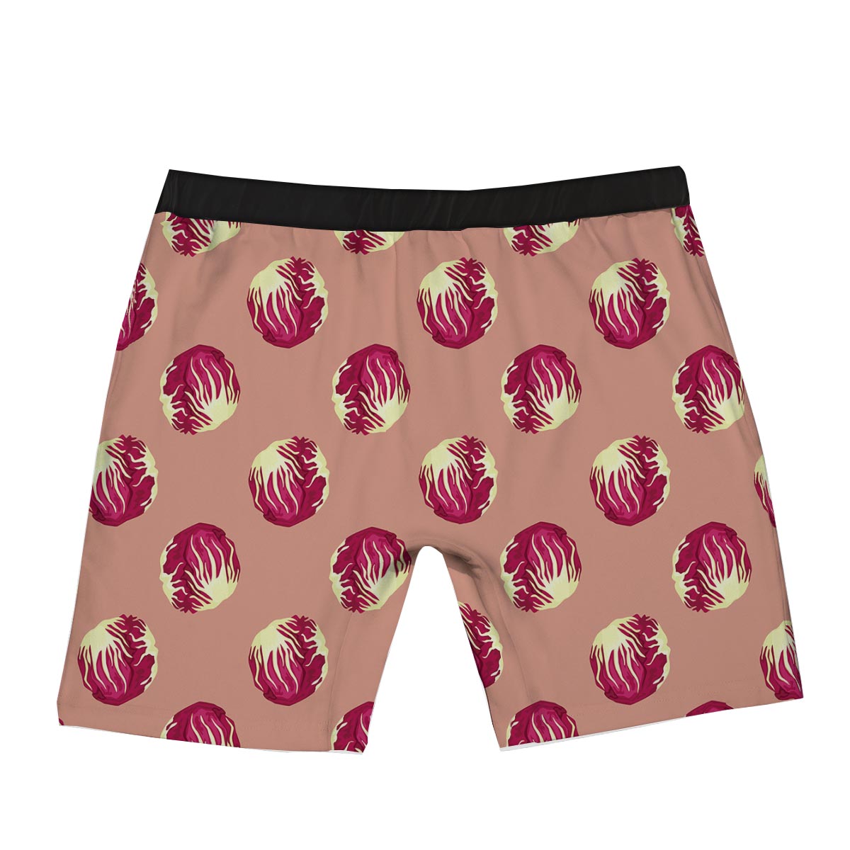 Cabbage Red Print Pattern Boxer Briefs-grizzshop