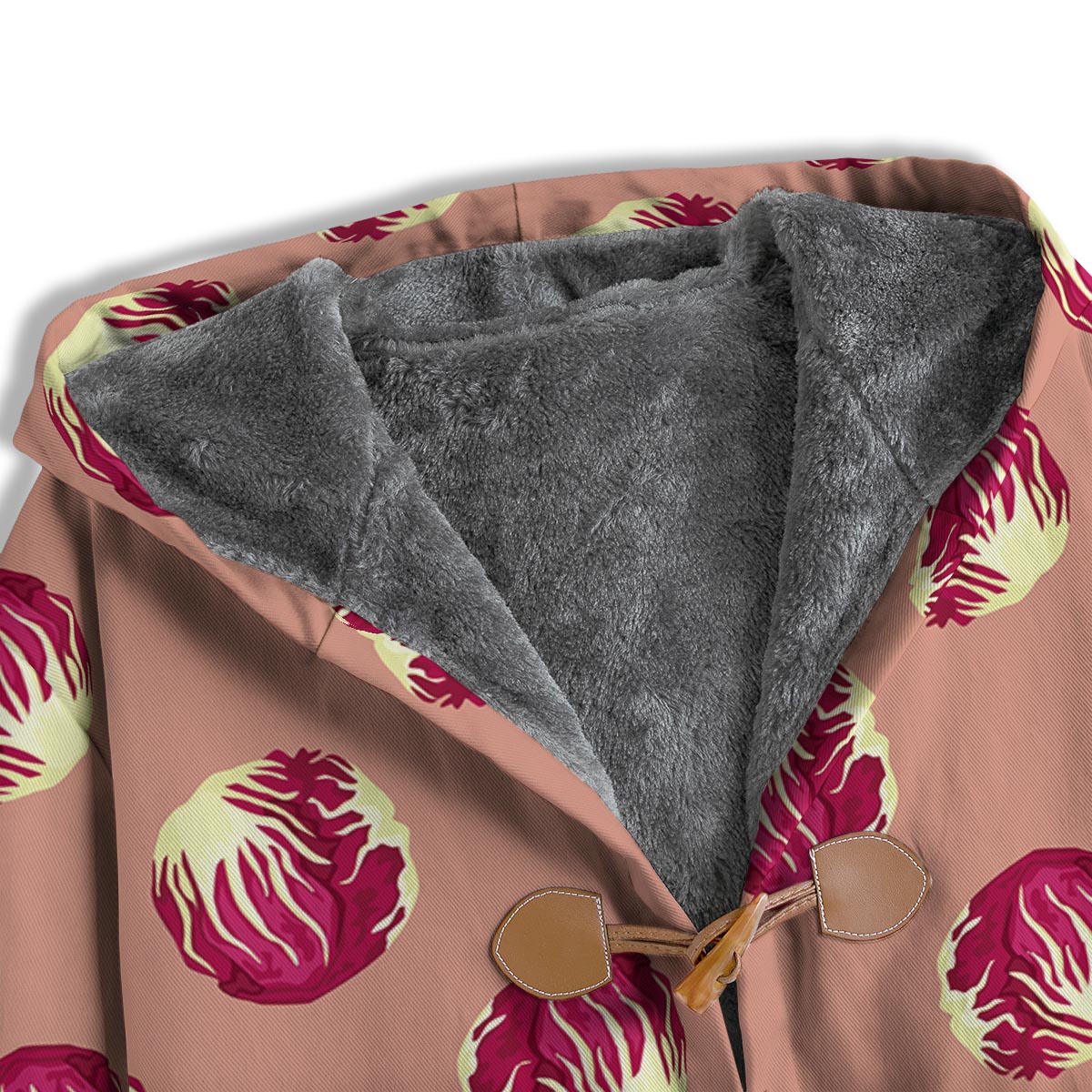 Cabbage Red Print Pattern Men's Windbreaker Jacket-grizzshop