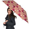 Cabbage Red Print Pattern Umbrella-grizzshop