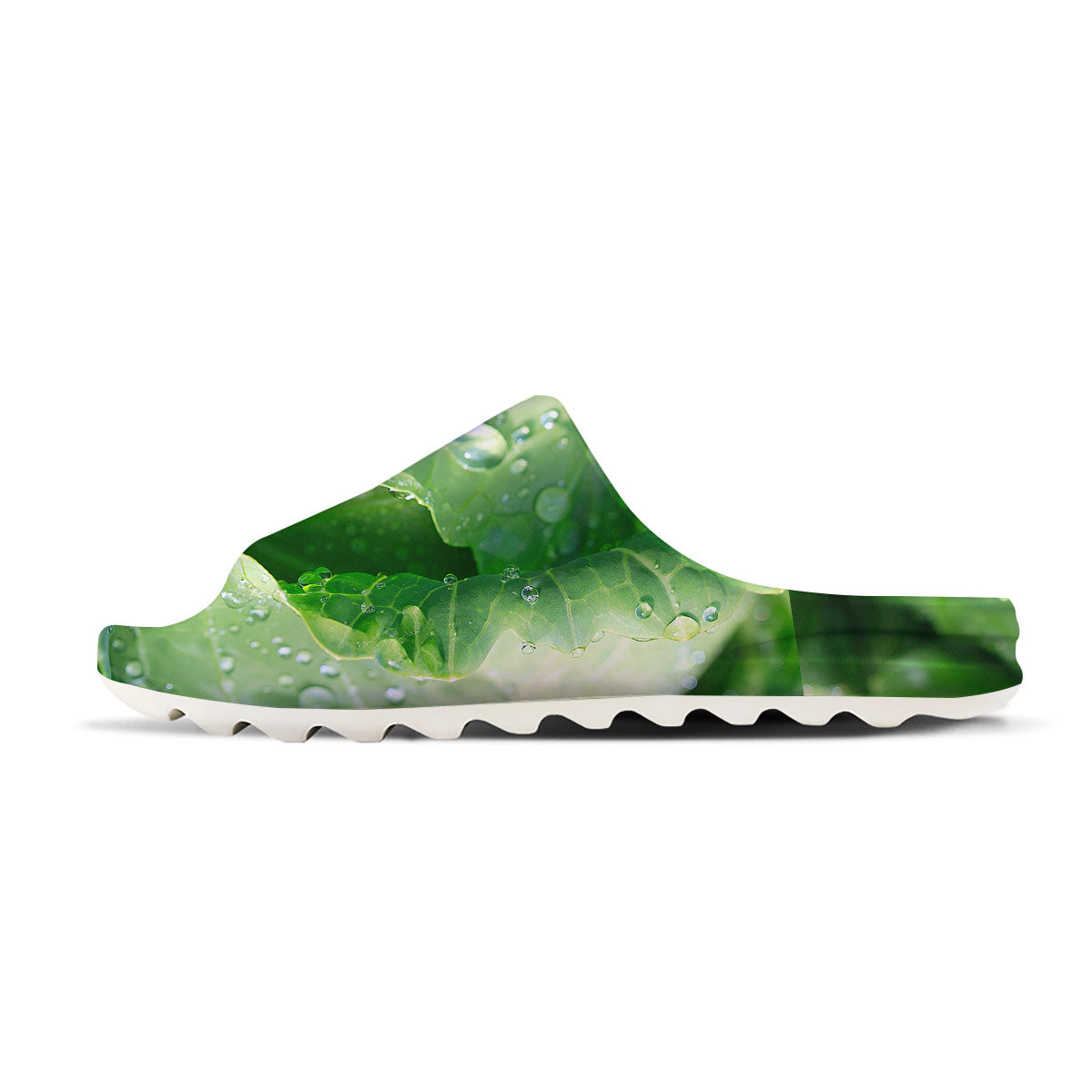 Cabbage Fresh Leaf Print Sandals-grizzshop