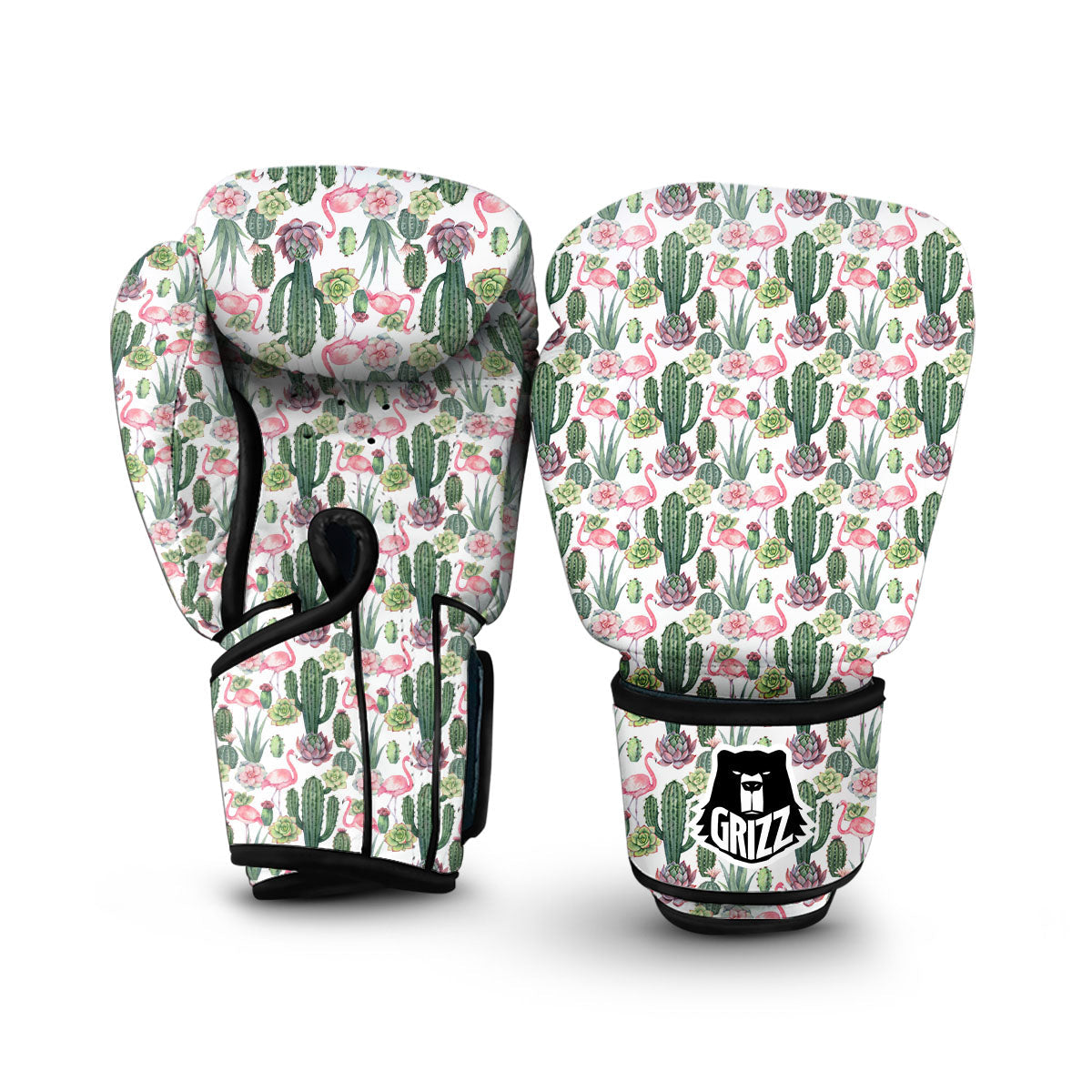 Cactus And Flamingo Boxing Gloves-grizzshop