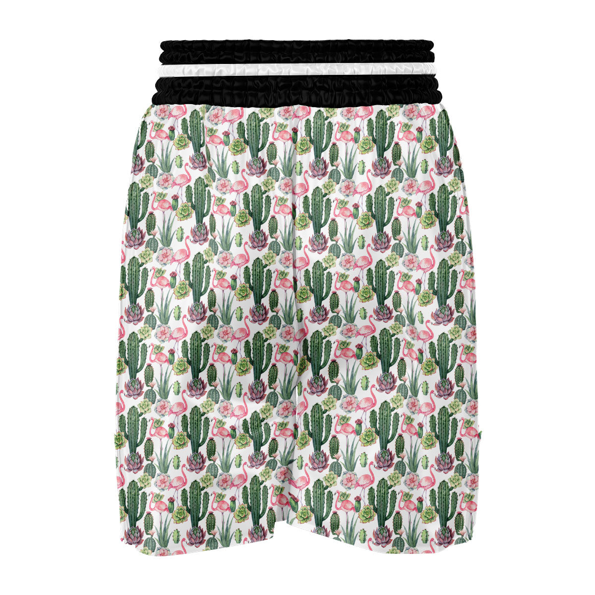 Cactus And Flamingo Boxing Shorts-grizzshop