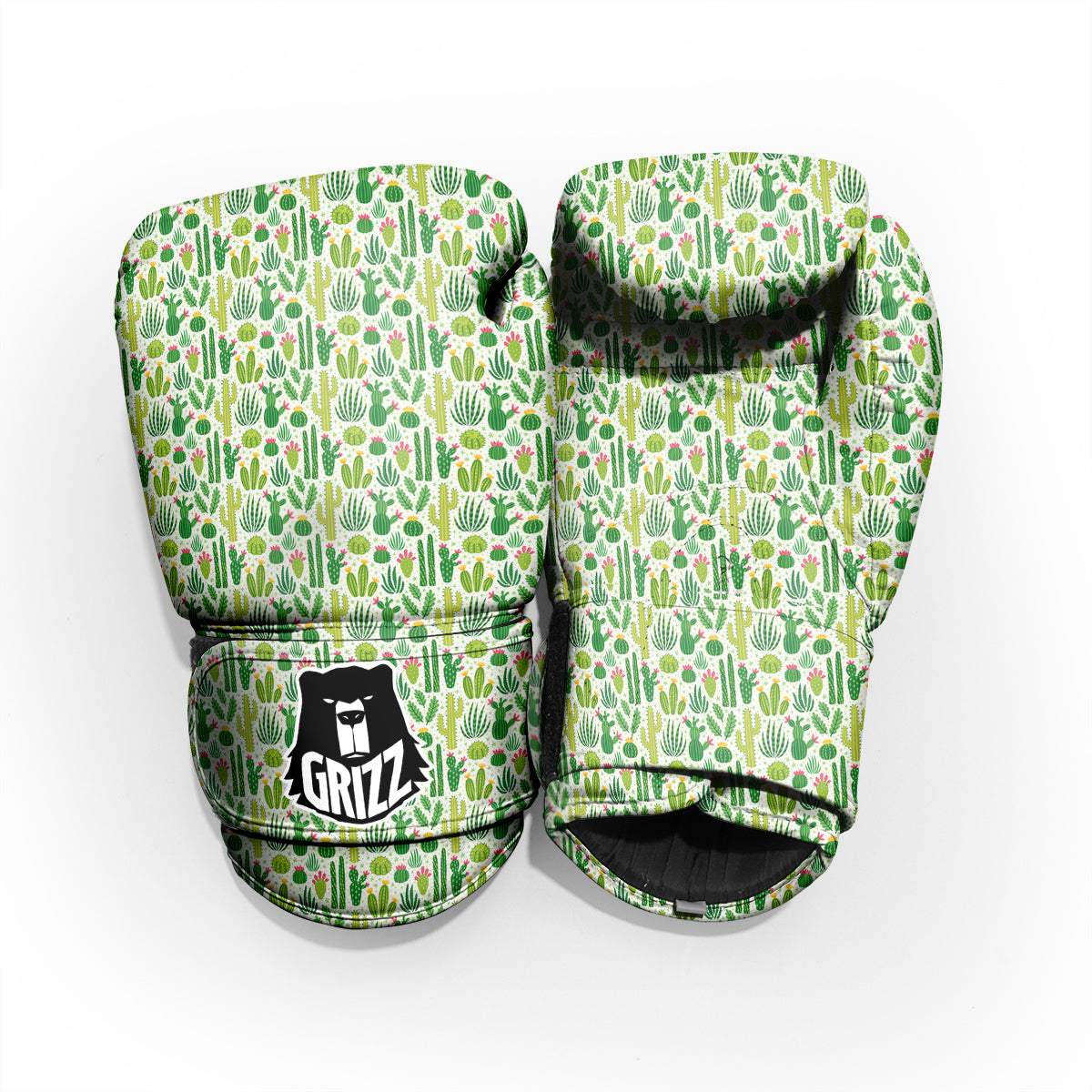 Cactus Cute Cartoon Print Pattern Pro Boxing Glove