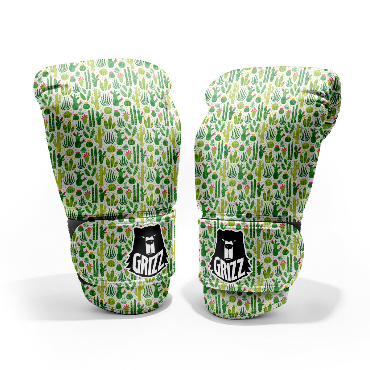Cactus Cute Cartoon Print Pattern Pro Boxing Glove