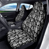 Cactus White And Black Print Pattern Car Seat Covers-grizzshop