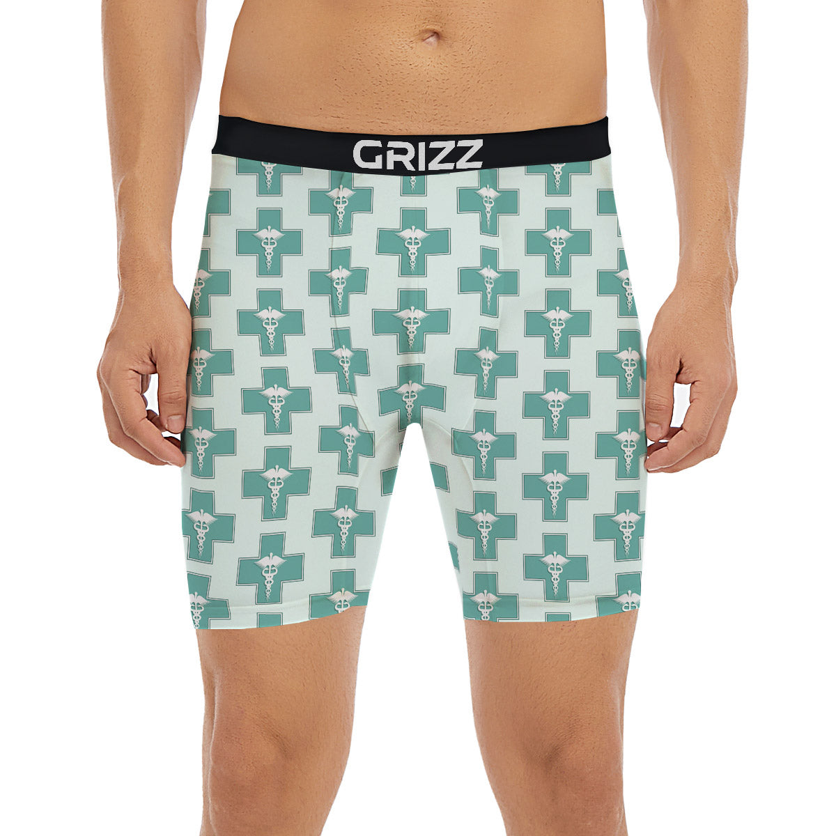 Caduceus Print Pattern Boxer Briefs-grizzshop